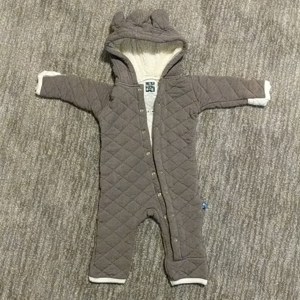 Kickee Pants quilted hoodie coverall